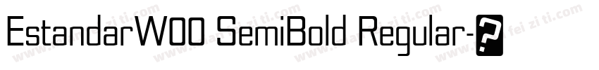 EstandarW00 SemiBold Regular字体转换